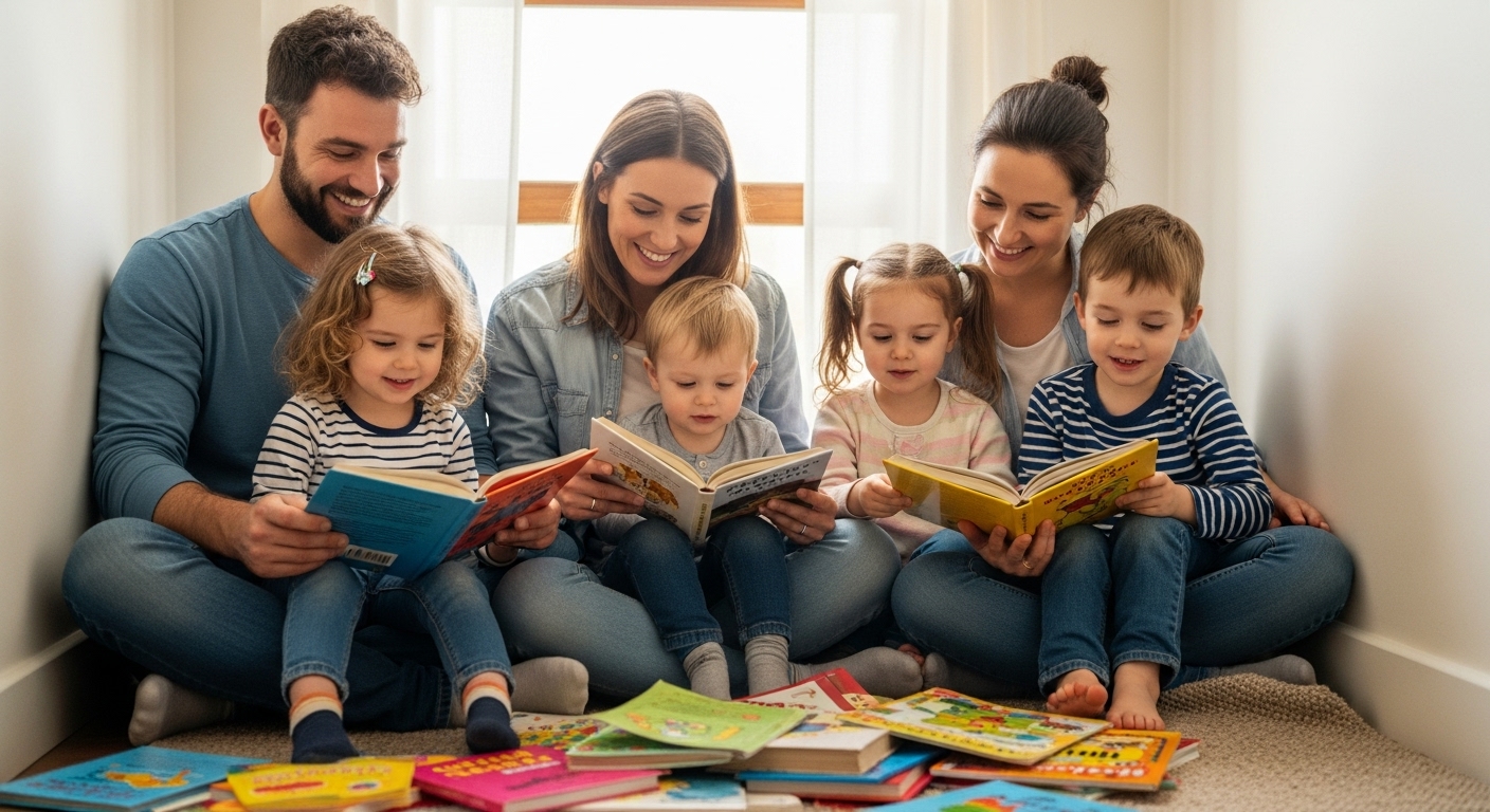 Portada del artículo: Fomentar la lectura cuando los padres tienen poco tiempo o educación formal