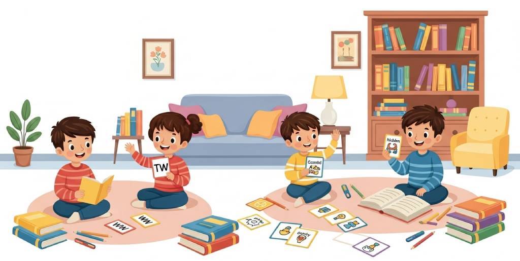 Portada del artículo: Juegos caseros para practicar la lectura