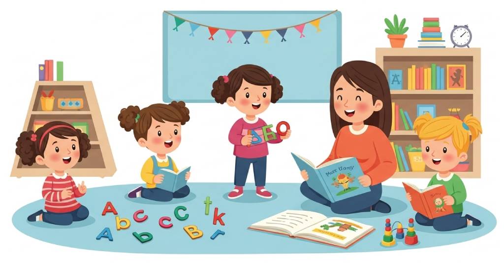 Portada del artículo: Preparación para la lectura: actividades para niños de 3-5 años