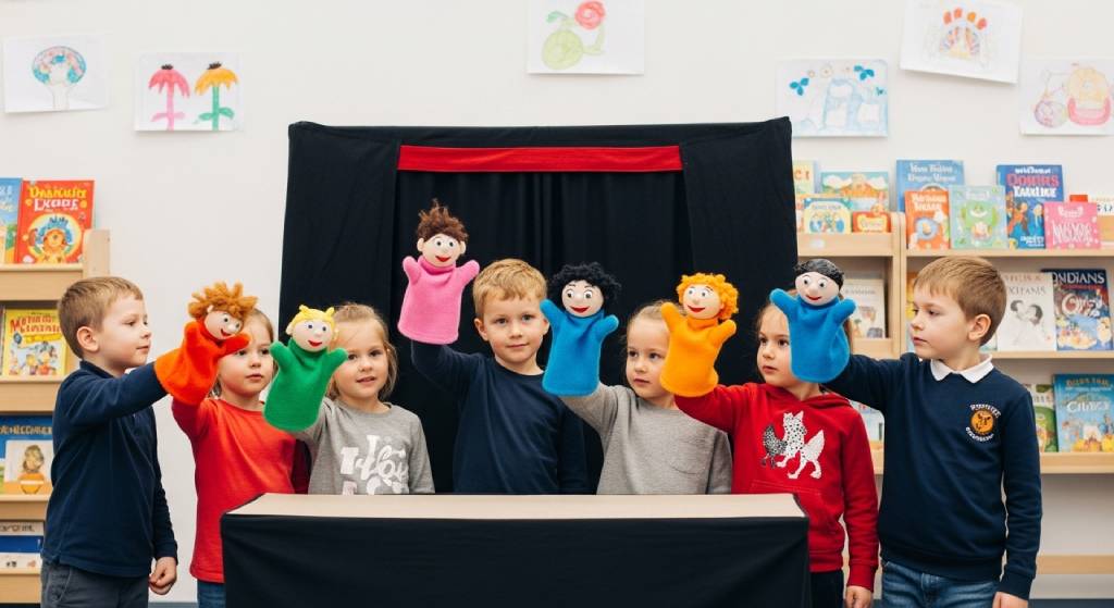 Portada del artículo: Teatro de títeres con cuentos clásicos para practicar lectura